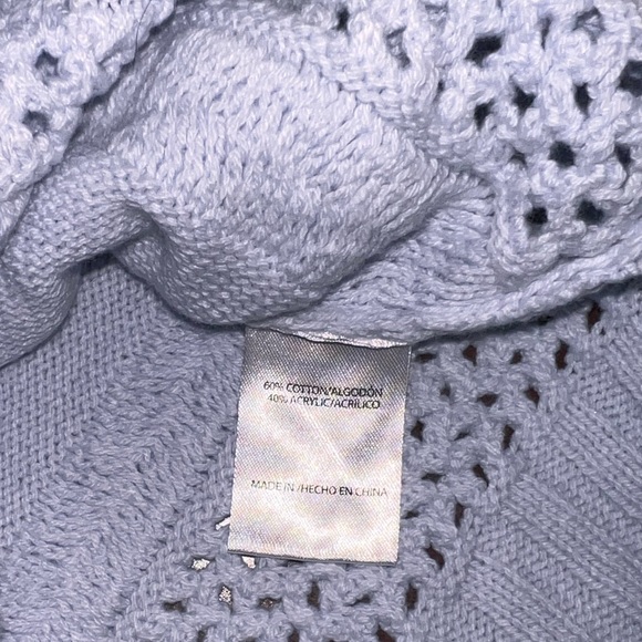 Altar'd State V-Neck Sweater - Soft Blue - Picture 4 of 6